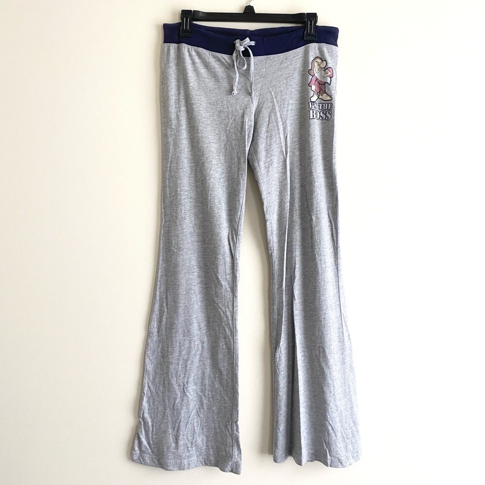 90s Vintage Disney Grumpy Wide-Leg Pants – Size M – Low Rise